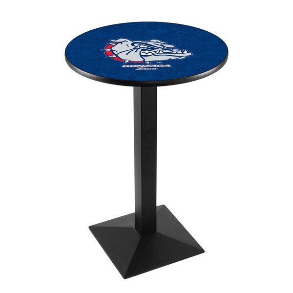 Holland Bar Stool Co 36" Blk Wrinkle Gonzaga Pub Table L217B3628Gonzga - main